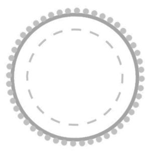 Round + Pom-Poms