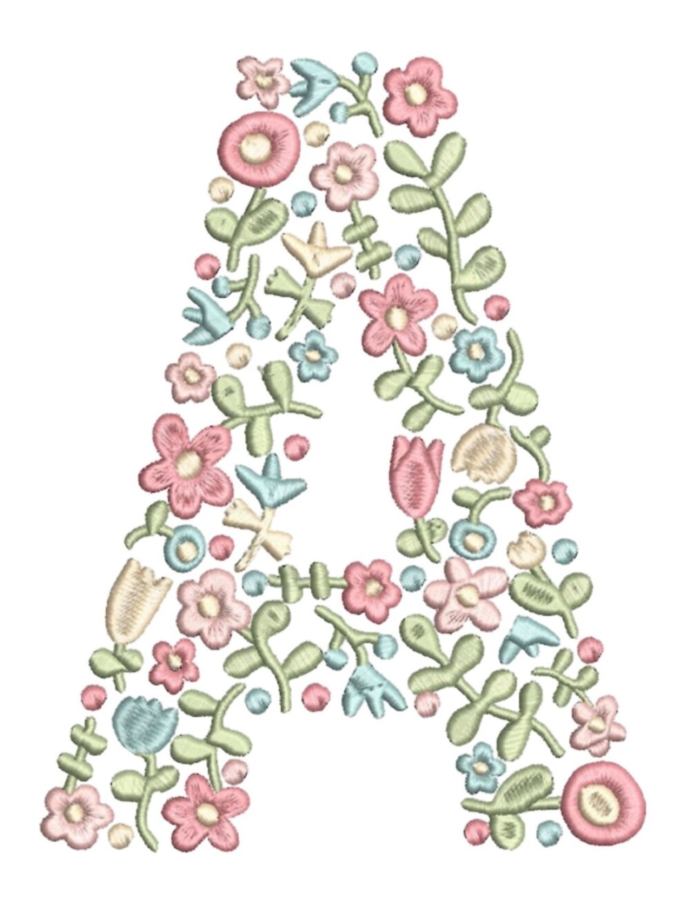 childrens personalised teepee floral initial